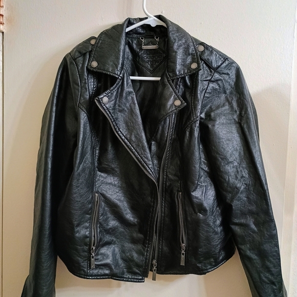 Jou Jou Jackets & Blazers - Black Leather Women's Jacket